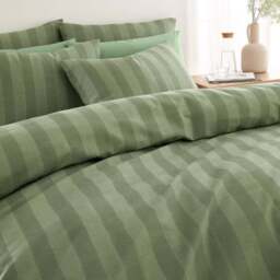 Dixon Waffle 100% Cotton Duvet Cover & Pillowcase Set - thumbnail 4