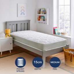 Fogarty Kids 600 Pocket Spring Single Memory Fibre Hybrid Mattress - thumbnail 1