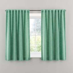 Zia Linen Look Multi Header Unlined Curtains - thumbnail 4