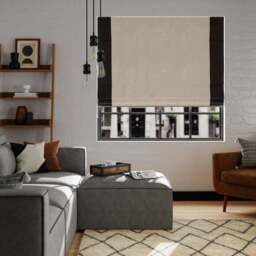 Luna Bordered Blackout Roman Blind - thumbnail 5