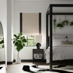 Luna Bordered Blackout Roman Blind - thumbnail 1