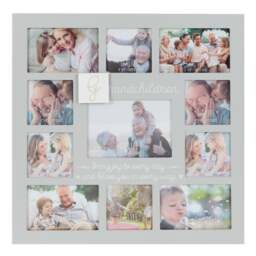 Grandchildren Grey Collage Multi Photo Frame - thumbnail 1