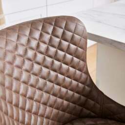 Montreal Counter Height Bar Stool, Faux Leather - thumbnail 6