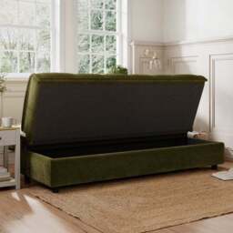 Emery Squish Soft Chenille Clic Clac Storage Sofa Bed - thumbnail 5