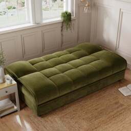 Emery Squish Soft Chenille Clic Clac Storage Sofa Bed - thumbnail 2
