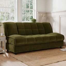 Emery Squish Soft Chenille Clic Clac Storage Sofa Bed - thumbnail 3