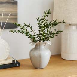 Striped Handkerchief Opaque Glass Vase - thumbnail 1