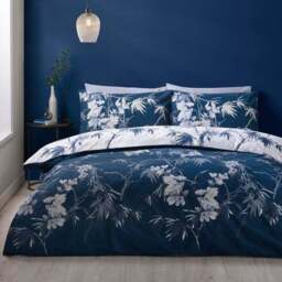 Catherine Lansfield Kyoto Floral Polycotton Duvet Cover & Pillowcase Set - thumbnail 3