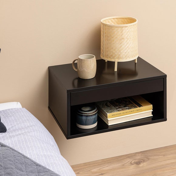Furniture To Go Cholet 1 Drawer Square Wall Mounted Bedside Table - image 1