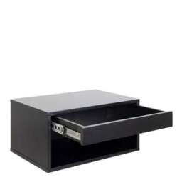 Furniture To Go Cholet 1 Drawer Square Wall Mounted Bedside Table - thumbnail 4