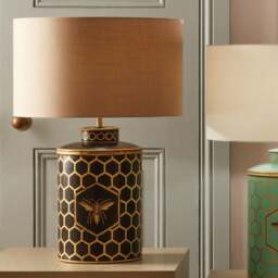 Pacific Lifestyle Honeycomb Table Lamp Black