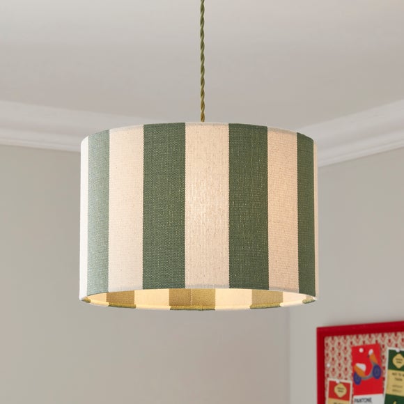 Beatrice Stripe Drum Lamp Shade - image 1