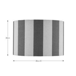 Beatrice Stripe Drum Lamp Shade - thumbnail 5
