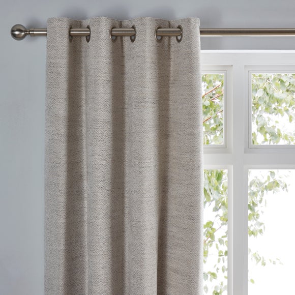 Churchgate Swithland Herringbone Eyelet Curtains (Blackout Available) - image 1