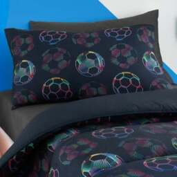 Bright Football 7.5 Tog Single Coverless Duvet and Pillowcase Set - thumbnail 2