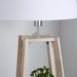Beaumont Plant Stand Wooden Floor Lamp - thumbnail 4