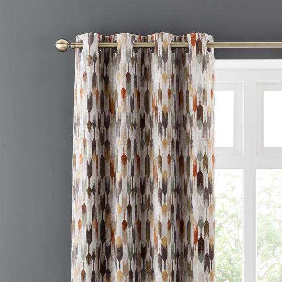 Kelso Cut Velvet Eyelet Curtains - image 1