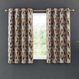 Kelso Cut Velvet Eyelet Curtains - thumbnail 3