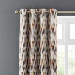Kelso Cut Velvet Eyelet Curtains - thumbnail 1