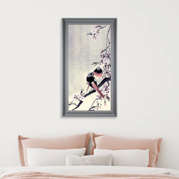 The Art Group Premium Edit Redstart on Cherry Branch Framed Print - image 1