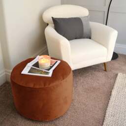 rucomfy Velvet Bean Bag Pouffe - thumbnail 1