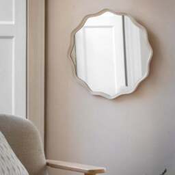 Cedar and Sage Seabrook Wave Round Wall Mirror - thumbnail 2