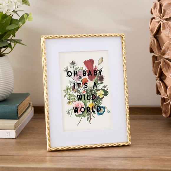 Twisted Frame Metal Photo Frame - image 1