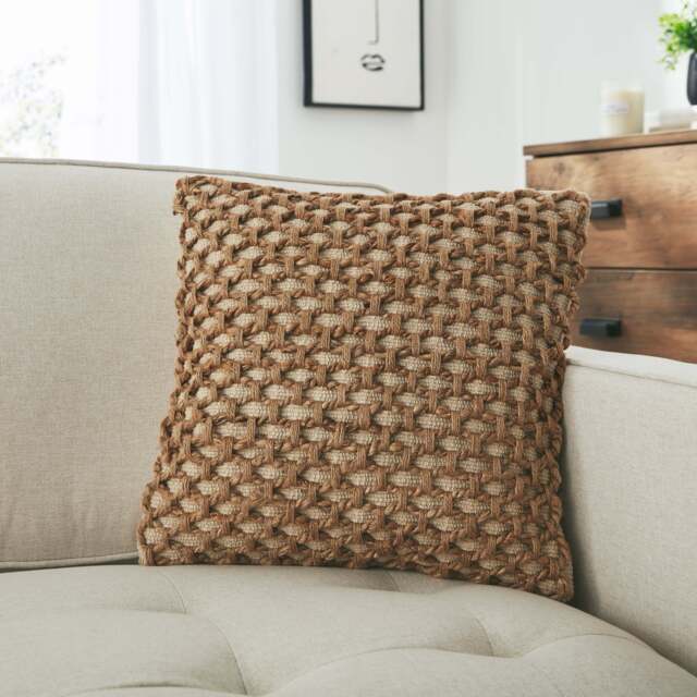 Jute Natural Woven Cushion Natural