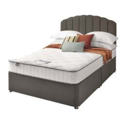 Silentnight Divan Bed With Velvet Merlin Headboard and 800 Pocket Sprung Mattress - thumbnail 2