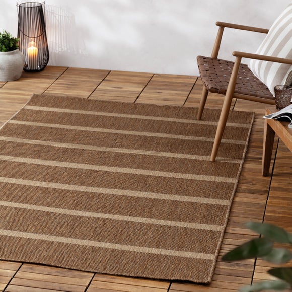 Yard Tala Stripe Jute Effect Indoor Outdoor Rug - image 1