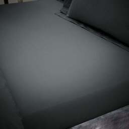 Hotel 230 Thread Count Percale 100% Cotton Fitted Sheet - thumbnail 2