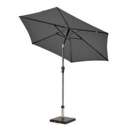 Riva 2.5m Round Parasol with Rome Polished Black Granite Base - thumbnail 2