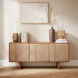 Nancy Extra Wide Sideboard, Mango Wood - thumbnail 1