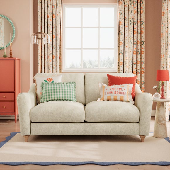 Hattie Slub Faux Linen 2 Seater Sofa - image 1