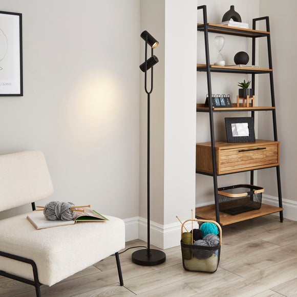 Kit Industrial 2 Light Adjustable Floor Lamp - image 1