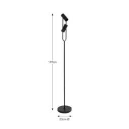 Kit Industrial 2 Light Adjustable Floor Lamp - thumbnail 6