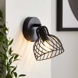 Austin Industrial Adjustable Mushroom Wall Light - thumbnail 1