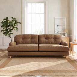 Martha 4 Seater Arizona Faux Leather Sofa