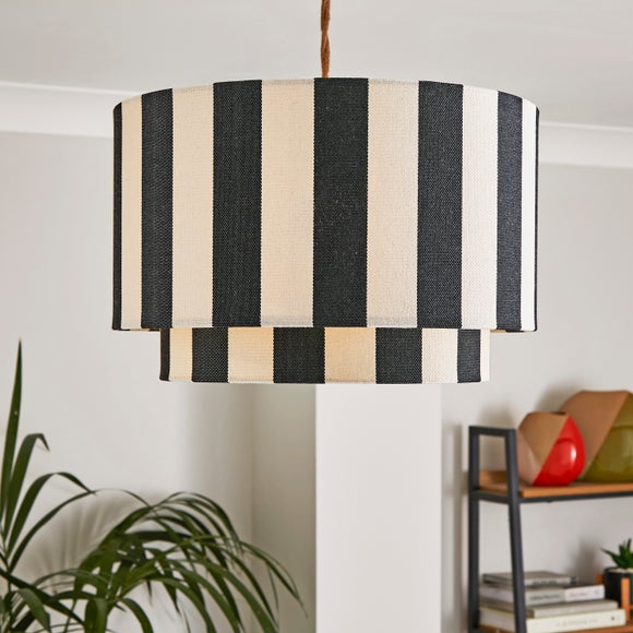 Beatrice Stripe Two Tier Lamp Shade - image 1