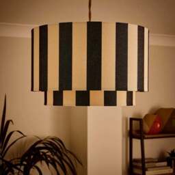 Beatrice Stripe Two Tier Lamp Shade - thumbnail 2