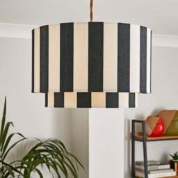 Beatrice Stripe Two Tier Lamp Shade - thumbnail 1