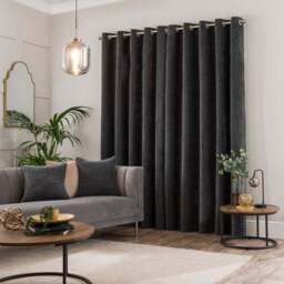 Genoa Chenille Blackout Eyelet Curtains - thumbnail 4