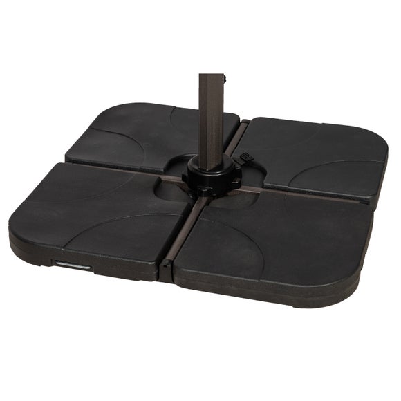 Water Fillable Cross Stand Cantilever Quarter Parasol Base - image 1