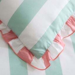 Emmy Frilled Stripe 100% Cotton Duvet Cover and Pillowcase Set - thumbnail 5
