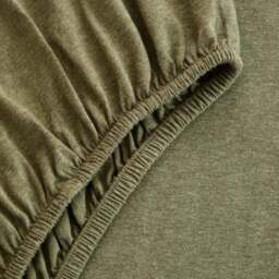 Elements 100% Cotton Jersey Plain Fitted Sheet - thumbnail 3