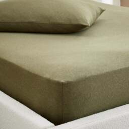 Elements 100% Cotton Jersey Plain Fitted Sheet - thumbnail 1