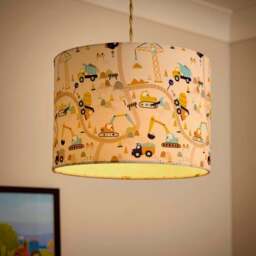 Trucks and Diggers Easy Fit Lamp Shade - thumbnail 2