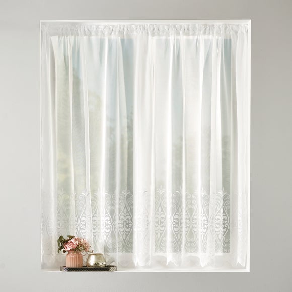 By the Metre Jubilee Net Slot Top Curtain Fabric - image 1