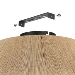 EGLO Alderney Hemp Yarn Flush Ceiling Light - thumbnail 3