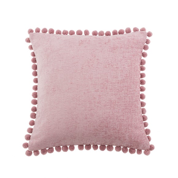 Chenille Square PomPom Cushion - image 1